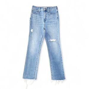 Madewell The Perfect Vintage Straight Jean Womens 27 Light Wash High Rise Denim